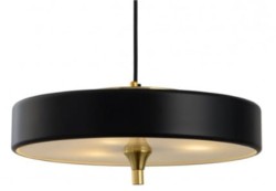 Classic Black wisząca lampa Art. Deco