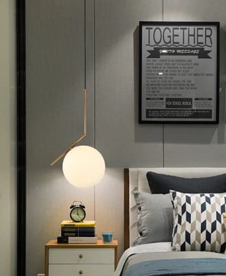 White Ball 20  biała kula nowoczesna lampa wisząca