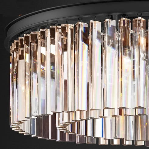 Żyrandol kryształowy okrągły Quartz Round 80cm