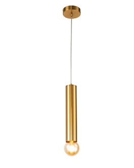 Austin 30cm nowoczesna lampa wisząca w kolorze mosiądzu średnica 6cm