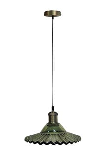 Geneva wisząca lampa klosz z grubego szkła zielony