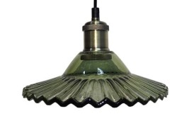 Geneva wisząca lampa klosz z grubego szkła zielony