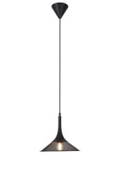 Kiruna S czarna lampa wisząca z siatki metalowej