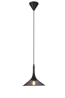 Kiruna S czarna lampa wisząca z siatki metalowej