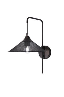 Kiruna kinkiet czarny z  siatki metalowej