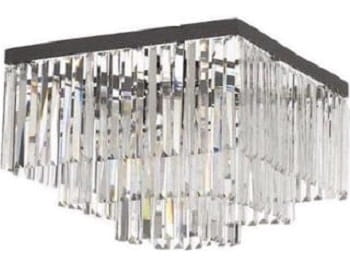 Quartz Ceiling Square 50  kwadratowy plafon kryształowy kaskada 50x50