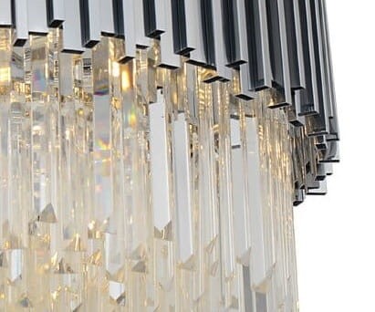 Illuminating Chrom  Plafon 45 –   kryształowy  plafon 45cm