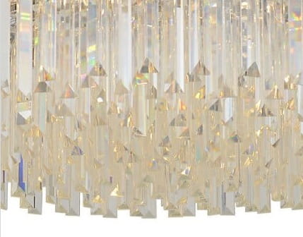 Illuminating Chrom  Plafon 45 –   kryształowy  plafon 45cm