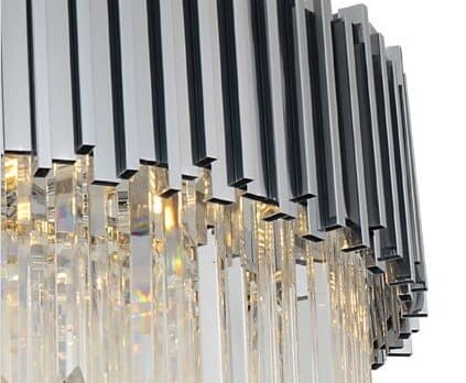 Illuminating Chrom  Plafon 45 –   kryształowy  plafon 45cm