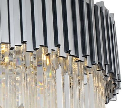 Illuminating Chrom  Plafon 45 –   kryształowy  plafon 45cm