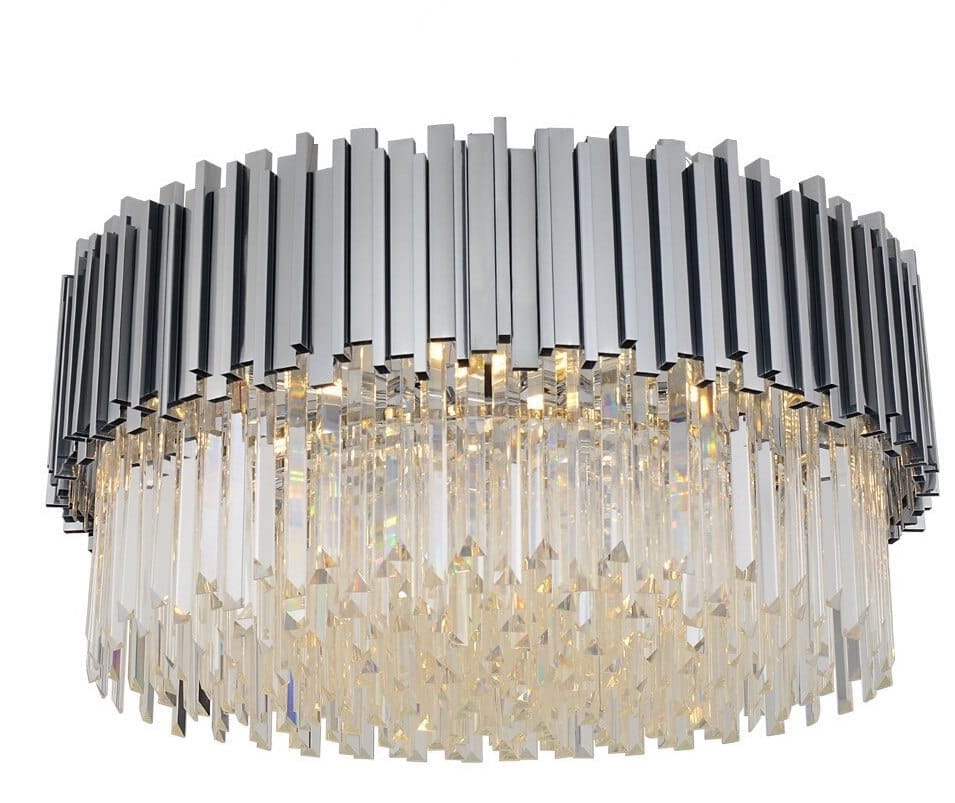 Illuminating Chrom  Plafon 45 –   kryształowy  plafon 45cm