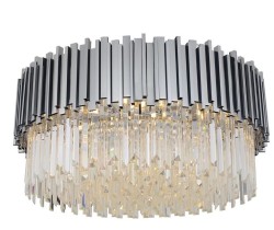 Illuminating Chrom  Plafon 45 –   kryształowy  plafon 45cm