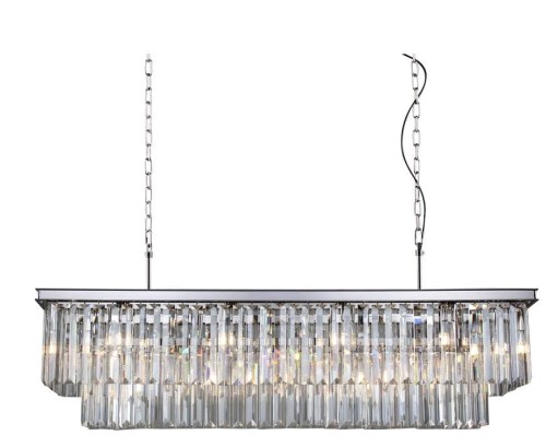 Quartz Long Chrom 100 żyrandol kryształowy nowoczesny