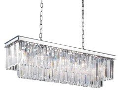 Quartz Long Chrom 100 żyrandol kryształowy nowoczesny