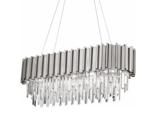 Illuminating Chrom Long 100 – żyrandol  kryształowy długi