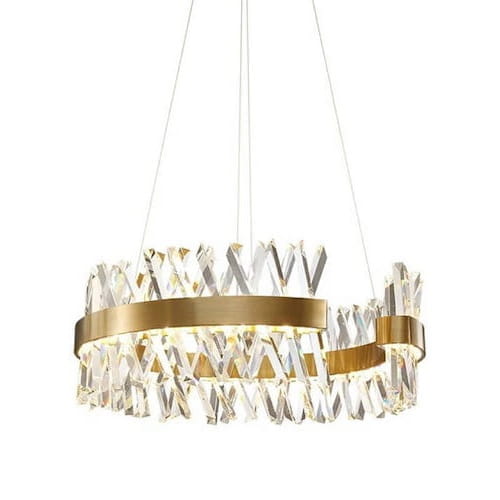 Cesar kryształowy żyrandol okrągły 80cm LED