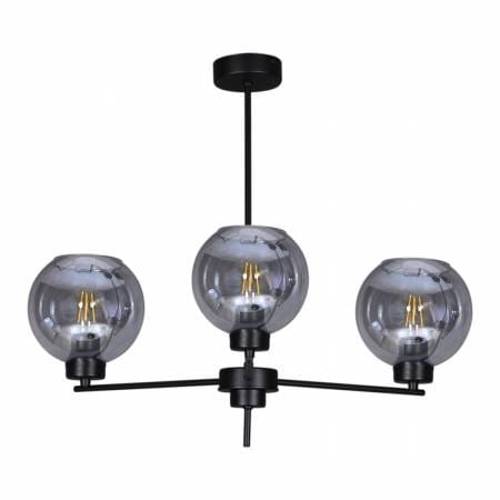 Aldar 3 lampa wisząca nowoczesna trzy szklane klosze