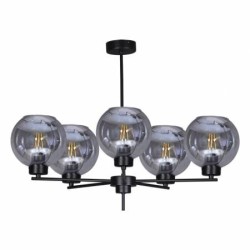 Aldar 5 lampa wisząca nowoczesna pięć szklanych kloszy
