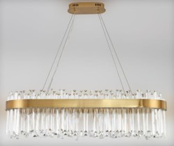 Palace Long 80 żyrandol kryształowy podłużny LED