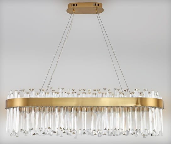 Palace Long 80 żyrandol kryształowy podłużny LED