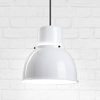 Reflex Mini biała lampa wisząca retro