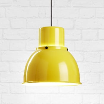 Reflex Mini żółta lampa wisząca retro