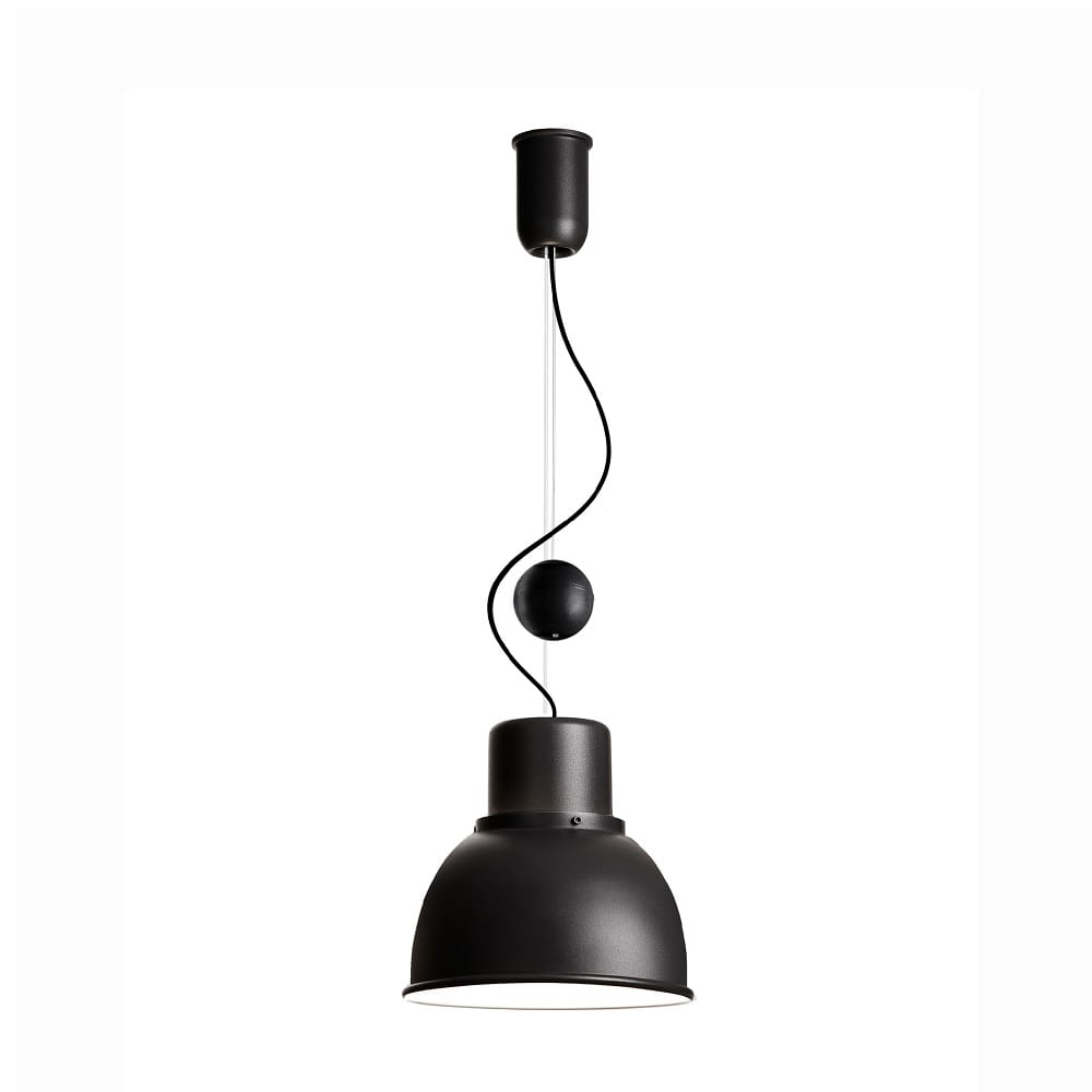 Reflex-Mini-regulaowana grafitowa lampa wisząca retro