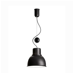 Reflex-Mini-regulaowana grafitowa lampa wisząca retro