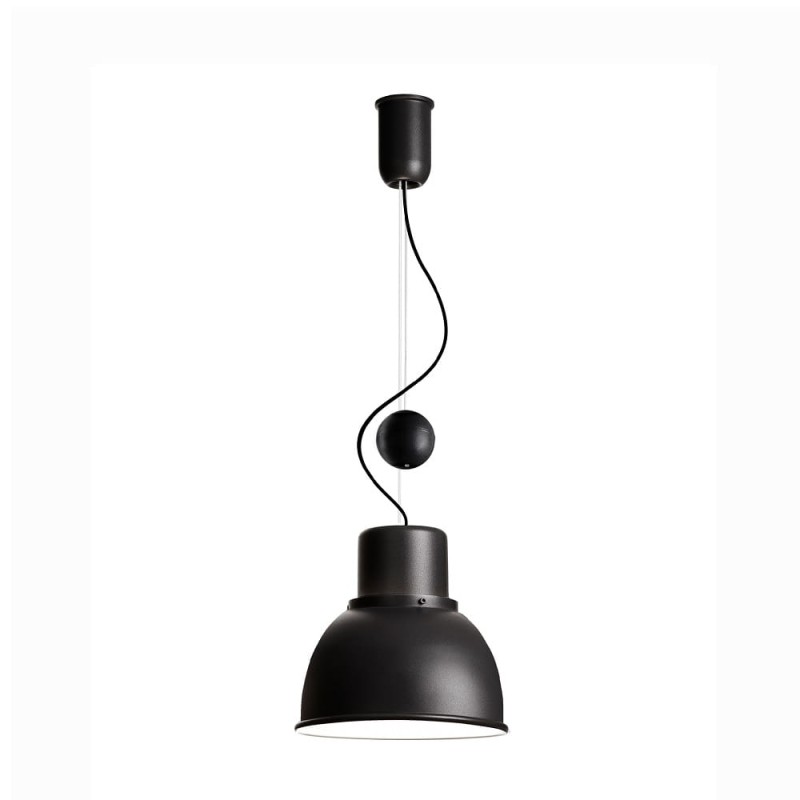 Reflex-Mini-regulaowana grafitowa lampa wisząca retro