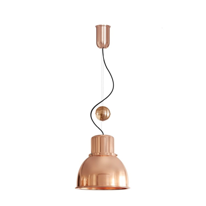 Reflex Mini regulowana  miedziana lampa wisząca retro