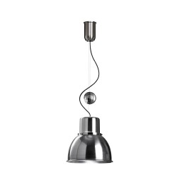 Reflex Mini regulowana stal polerowana lampa wisząca retro