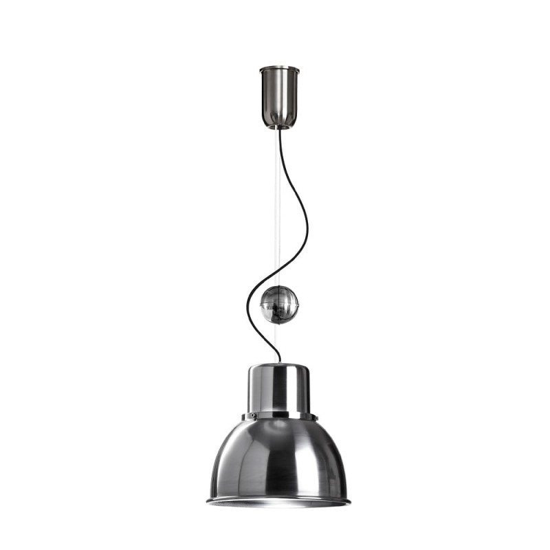 Reflex Mini regulowana stal polerowana lampa wisząca retro