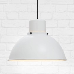 REFLEX MAXI Biała lampa wisząca retro