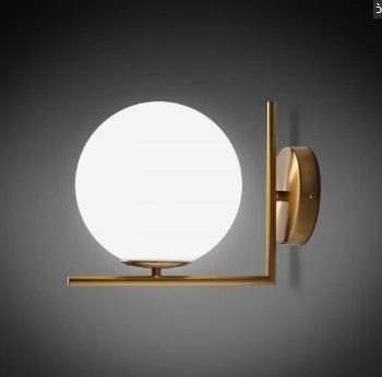 White Ball Wall kinkiet nowoczesny biała kula