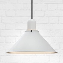 Reflex Stożek biała lampa wisząca w stylu retro