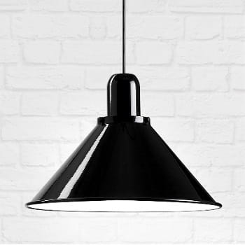 Reflex Stożek czarna lampa wisząca w stylu retro