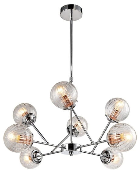 Best 8 lampa  sufitowa wisząca szklane klosze