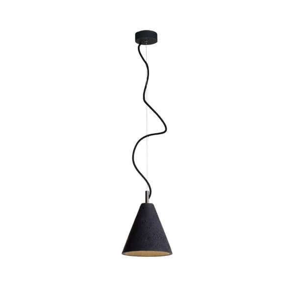 KOBE 1 betonowa lampa sufitowa, wysokość 19 cm
