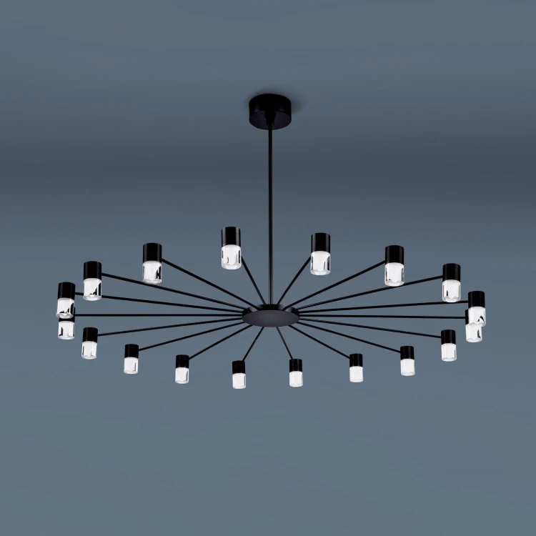 Galileo okrągła lampa wisząca LED, nowoczesny designe, 18 punktów świetlnych