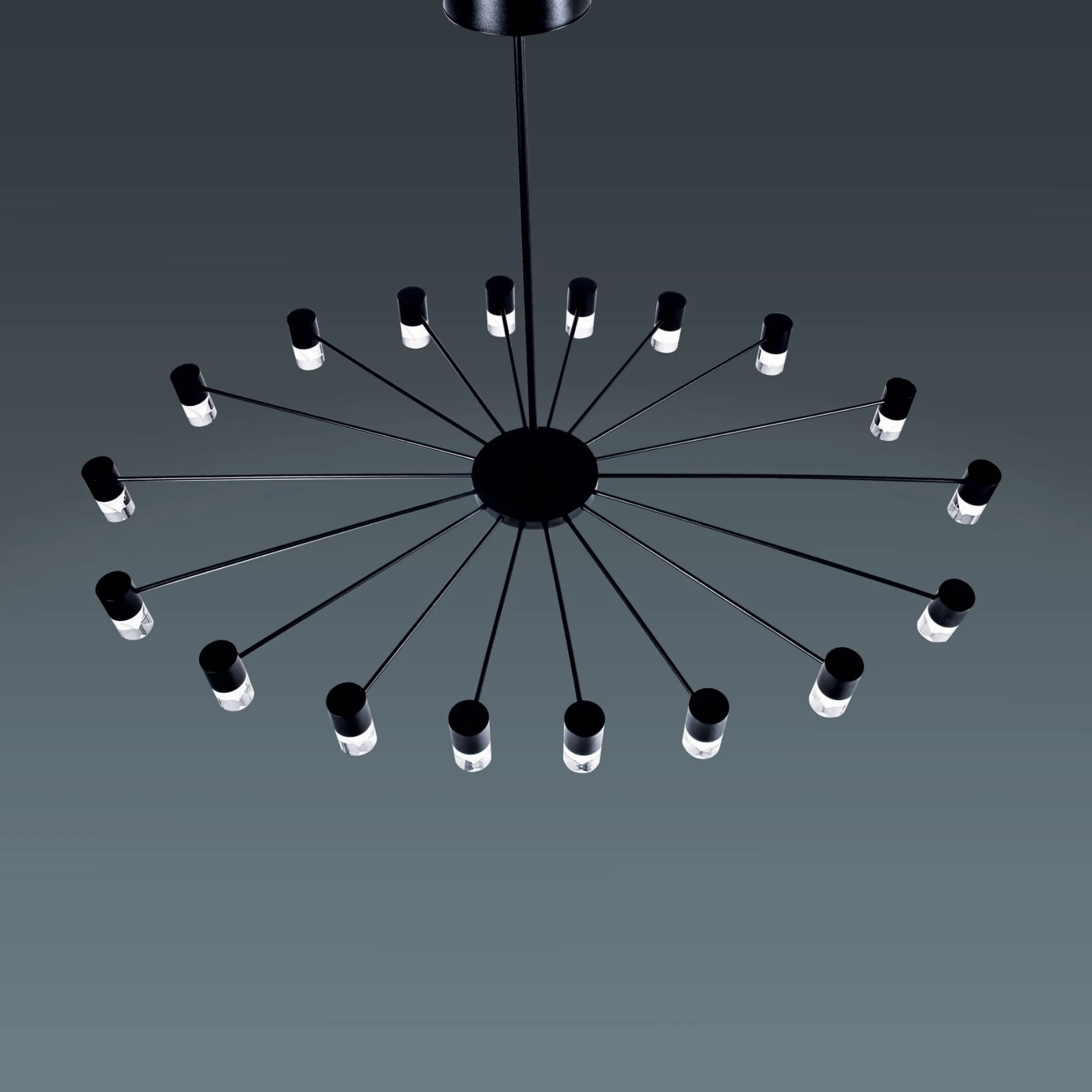 Galileo owalna lampa wisząca LED, nowoczesny designe, 18 punktów świetlnych