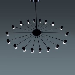 Galileo owalna lampa wisząca LED, nowoczesny designe, 18 punktów świetlnych