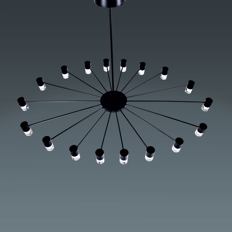Galileo owalna lampa wisząca LED, nowoczesny designe, 18 punktów świetlnych