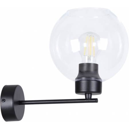 Lambert pojedynczy kinkiet szklany przezroczysty