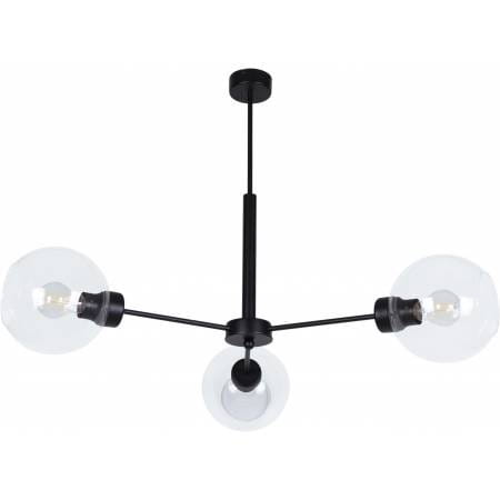 Lambert 3  żyrandol lampa wisząca  trzy szklane klosze
