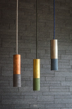 KALLA INOX 73 betonowa lampa wisząca sufitowa