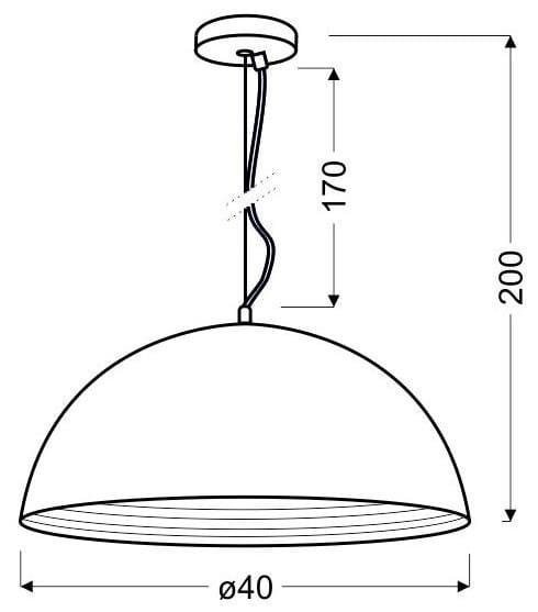 Dorata chrom 40 sufitowa lampa wisząca
