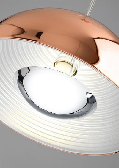 Amalwi 40  miedziana polerowana sufitowa lampa wisząca