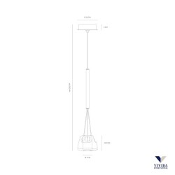 Bag potrójna  elegancka nowoczesna lampa wisząca biała, czarna, złota