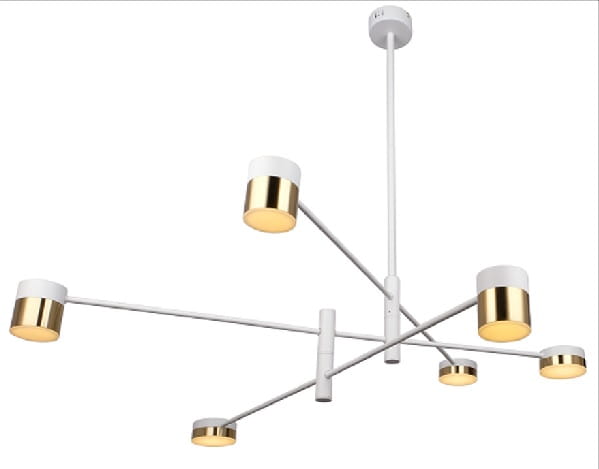 Ladas żyrandol nowoczesny LED biały