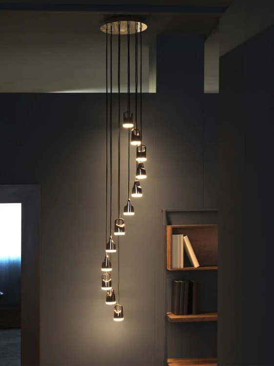 Bag Spiral –  duża nowoczesna lampa wisząca  LED
